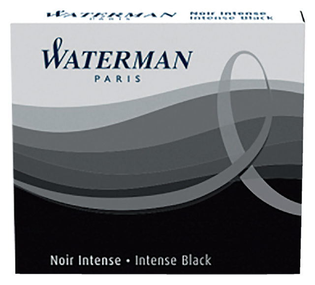 Cartouche d''encre Waterman nr23 Longue noir boîte 8 pièces