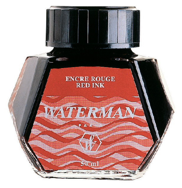 Encre pour stylo plume Waterman 50ml rouge