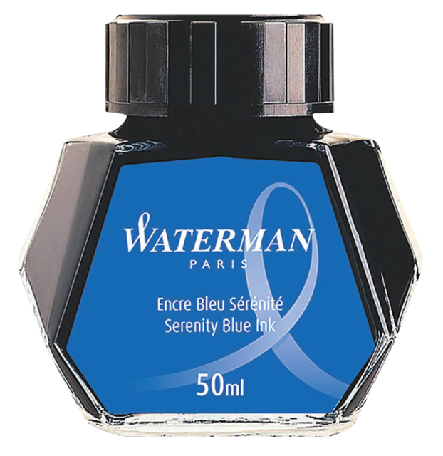 Encre pour Stylo Plume Waterman 50ml bleu sérénité