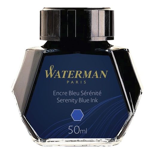 [609053] Encre pour Stylo Plume Waterman 50ml bleu sérénité