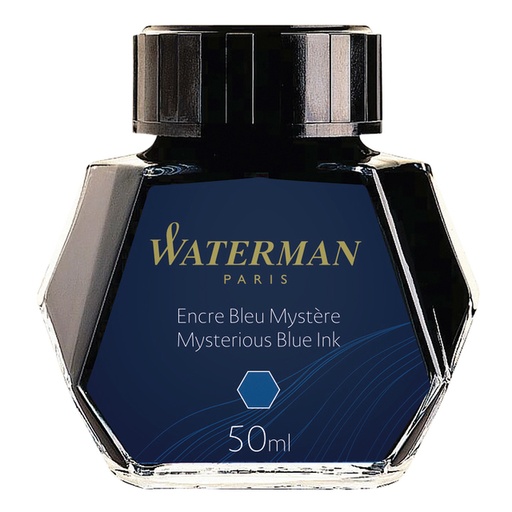 [609055] Encre pour Stylo Plume Waterman 50ml bleu/ noir