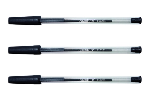 [610261] Balpen Quantore Stick zwart medium