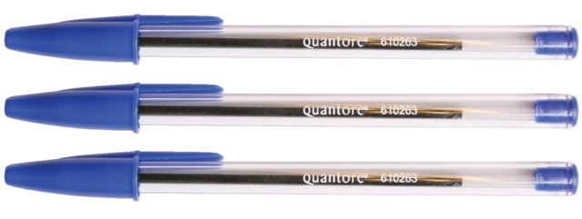 Balpen Quantore Stick blauw medium (alternatief)