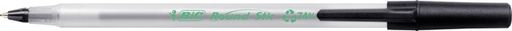 [600031] Stylo bille BIC Ecolutions Round Stic Medium noir