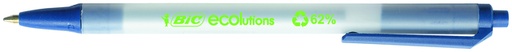 [600043] Stylo bille BIC Ecolutions Medium bleu
