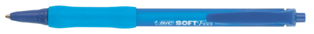 Stylo bille BIC Soft Feel Clic Grip Medium bleu