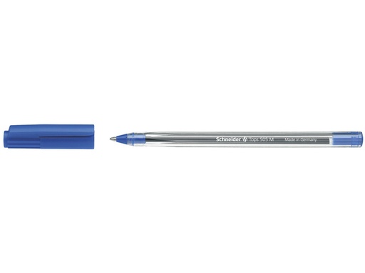 [614313] Stylo bille Schneider Tops 505 Medium bleu