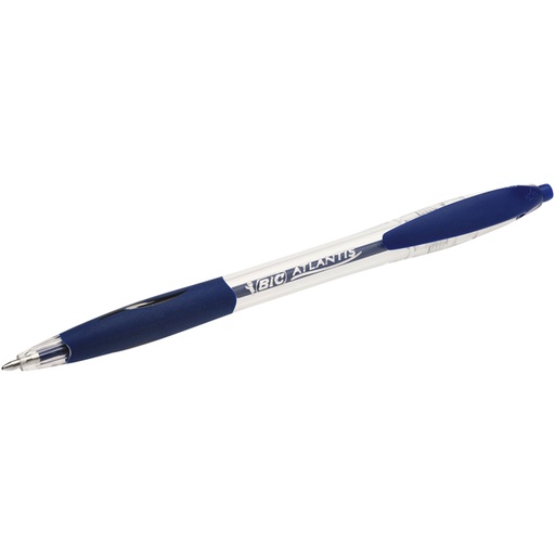 [616023] Stylo bille BIC Atlantis Classic Grip Clic Medium bleu