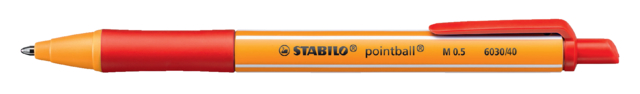 Stylo bille STABILO Pointball 6030/40 Medium rouge