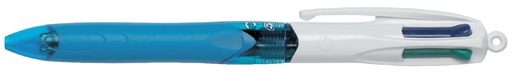 [616408] 4-Kleuren balpen Bic grip medium lichtblauw
