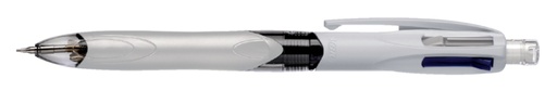 [616424] Stylo bille BIC 3 couleurs avec portemine HB 0,7mm Medium blanc blister 1 pièce