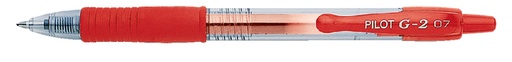 [636172] Stylo Gel PILOT G2 Medium rouge