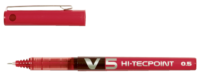 Roller PILOT Hi-Tecpoint V5 Fin rouge