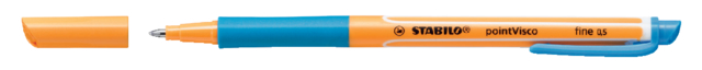 Rollerpen STABILO PointVisco 1099/51 fijn azuurblauw