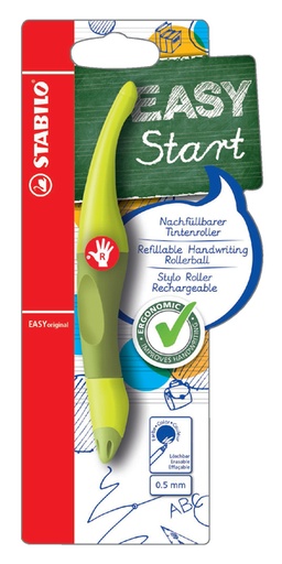 [636485] Rollerpen STABILO Easyoriginal rechtshandig limoen/groen blister