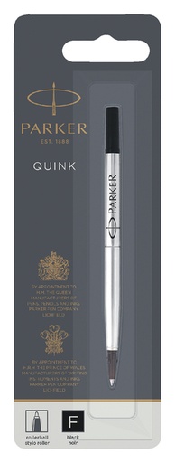 [637661] Rollerpenvulling Parker Quink fijn zwart  blister à 1 stuk