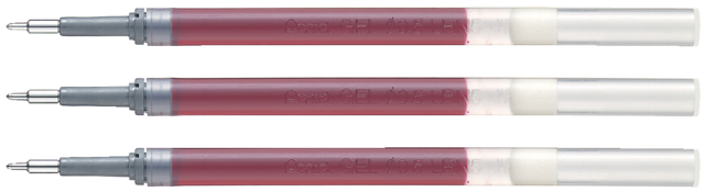 Gelschrijvervulling Pentel LR7 energel rood 0.4mm