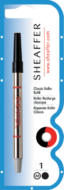 Recharge Roller Sheaffer slim Classic Medium noir blister 1pièce