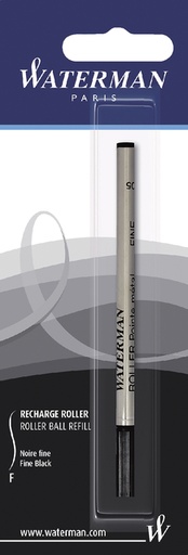 [637694] Rollerpenvulling Waterman fijn zwart blister à 1 stuk