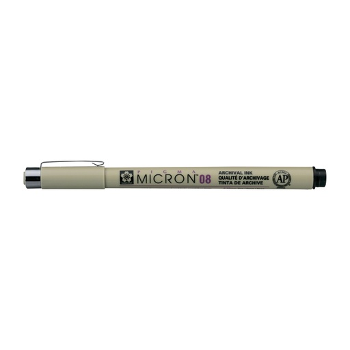 [632621] Fineliner Sakura Pigma Micron 08 0,5mm noir