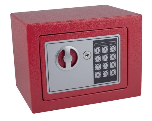 [486270] Coffre-fort Pavo Mini électronique 230x170x170mm rouge