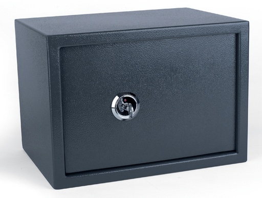[486265] Coffre-fort Pavo 350x250x250mm à clé gris foncé
