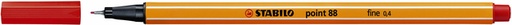 [633132] Fineliner STABILO point 88/40 Fin rouge