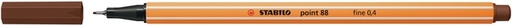 [633137] Fineliner STABILO point 88/45 fijn bruin