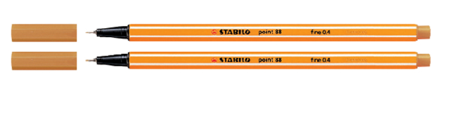 Fineliner STABILO point 88/54 fijn oranje