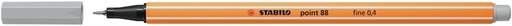 [633141] Fineliner STABILO point 88/94 fijn lichtgrijs
