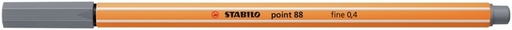 [633140] Fineliner STABILO point 88/96 fijn donkergrijs