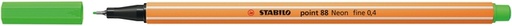[633114] Fineliner STABILO Point 88 /033 Fin vert fluo