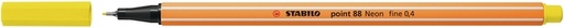 [633115] Fineliner STABILO point 88/024 fijn neon geel
