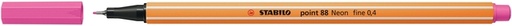 [633119] Fineliner STABILO Point 88 /056 Fin rose fluo