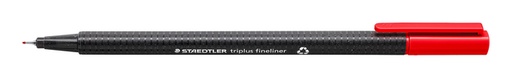[632092] Fineliner Staedtler Triplus 334 rood 0.3mm