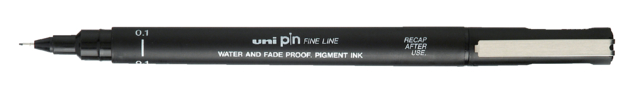 Fineliner Uni-ball Pin 0,1mm noir
