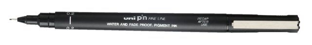 Fineliner Uni-ball Pin 0,2mm noir