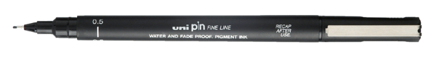 Fineliner Uni-ball Pin 0,5mm noir
