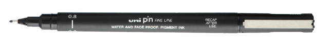 Fineliner Uni-ball Pin 0,8mm noir