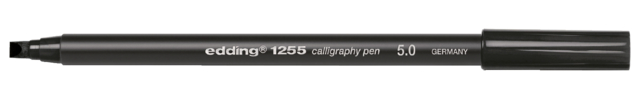 Kalligrafiepen edding 1255 zwart 5.0mm