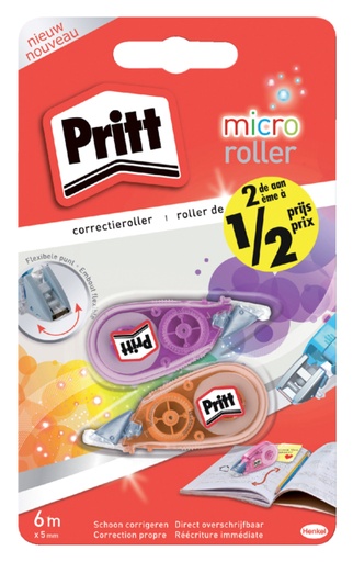 [416533] Correctieroller Pritt Micro Flex 5mmx6m blister 2e halve prijs