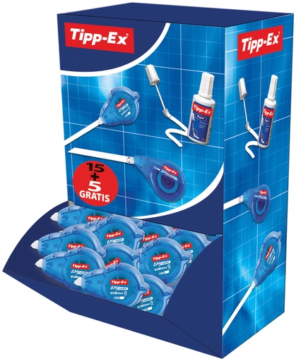 [416145] Correctietape Tipp-Ex easy refill ecolutions 5mmx14m 15+5 gratis