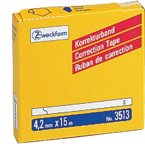 [416523] Correctietape Zweckform 3513 4.2mmx15m 1regel