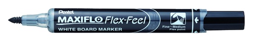 [630661] Whiteboardmarker Pentel MWL5SBF Maxiflo rond 1.5-4.5mm zwart