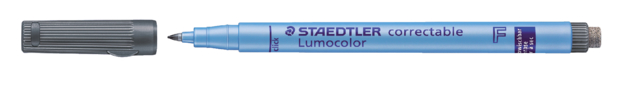 Viltstift Staedtler Lumocolor 305 non permanent correctable F zwart