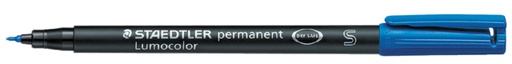 [920503] Viltstift Staedtler Lumocolor 313 permanent S blauw