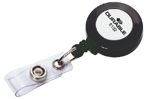 [921214] Enrouleur Durable 8152 avec bouton-pression 800mm anthracite