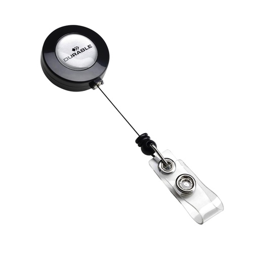 [921214] Enrouleur Durable 8152 avec bouton-pression 800mm anthracite