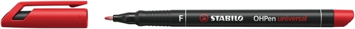 [922622] Feutre rétroprojecteur STABILO 842/40 permanent ogive Fin rouge