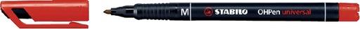 [922642] Feutre rétroprojecteur STABILO 843/40 permanent ogive Medium rouge